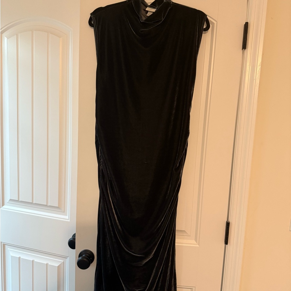 a new day Black Velvet Maxi Dress